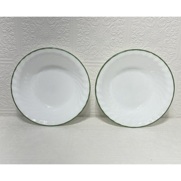 Corning Corelle Callaway Green Ivy Soup Cereal Bowls 7 1/4" Set of 2 - Picture 9 of 13